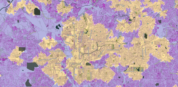 screenshot showing colored terrain